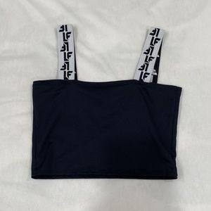 LF Black Cropped Tank